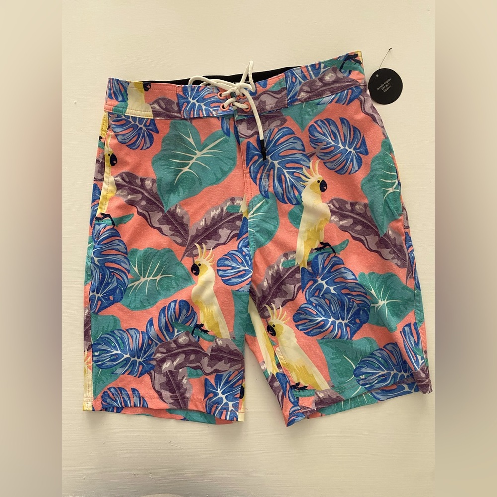 Tropical Print Dry Fit Board Shorts